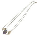 Dior Rhinestone Triple Strand Necklace Gold Multicolor — view 2