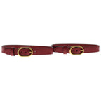Gucci Diana Logo Leather Belt Red Set — view 2