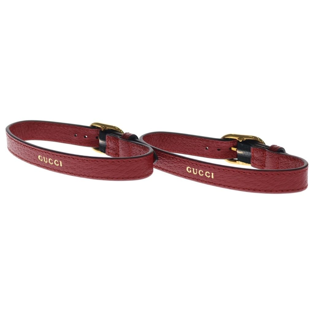 Gucci Diana Logo Leather Belt Red Set