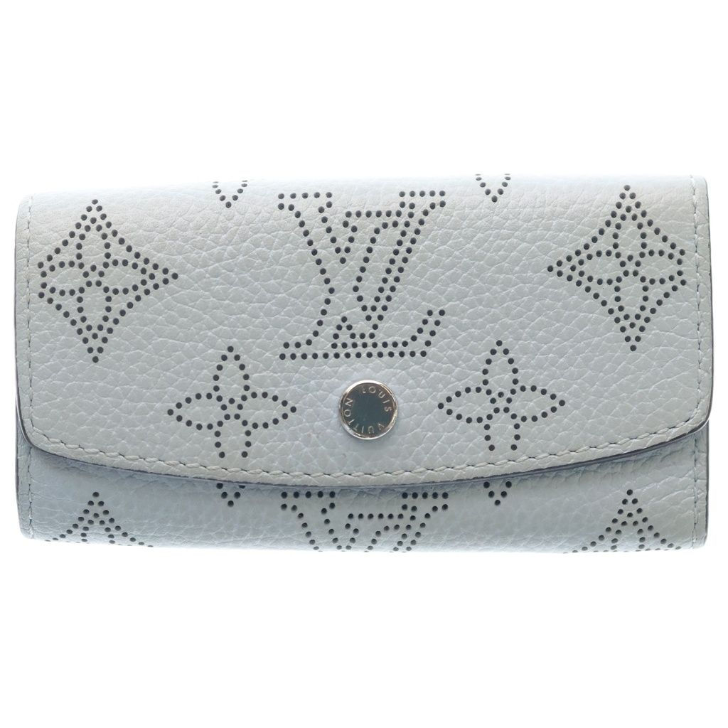 Louis Vuitton Monogram Mahina Multicles 4 Key Case Ice Blue Key Holder
