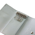 Louis Vuitton Monogram Mahina Multicles 4 Key Case Ice Blue Key Holder — view 4