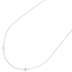 Tiffany & Co T Smile Small Necklace White Gold 18k