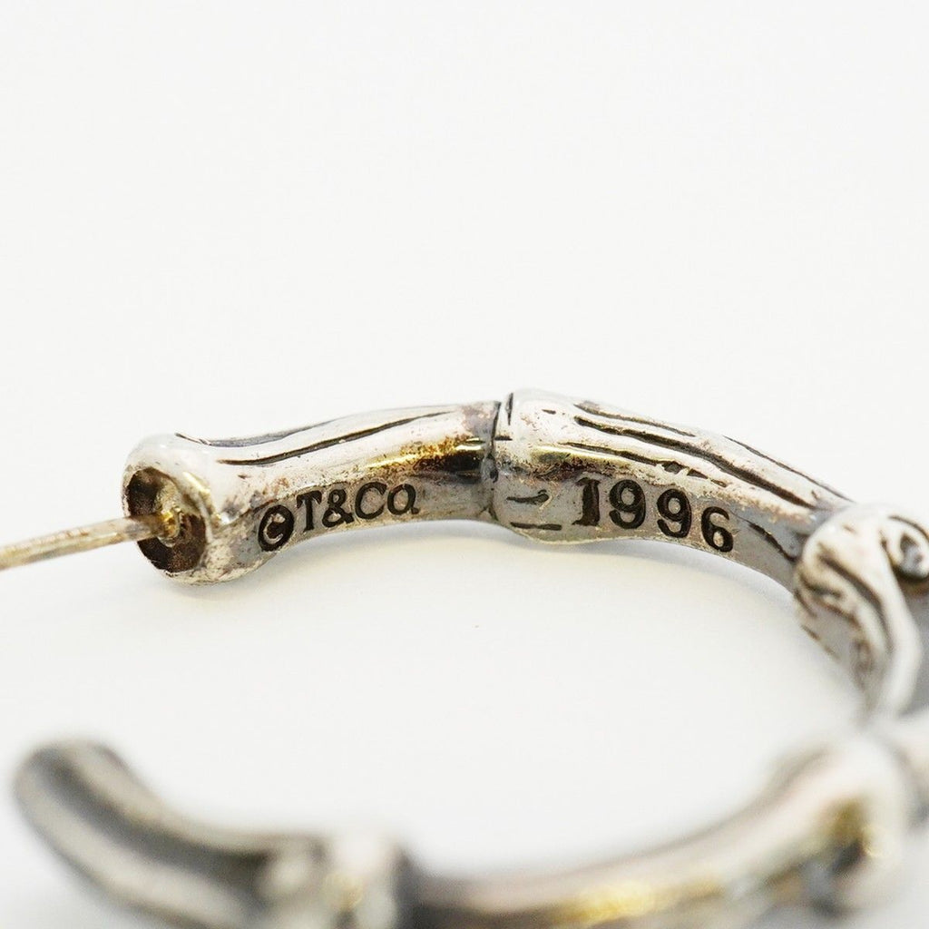 Tiffany & Co Earrings Bamboo Hoop Silver — view 6