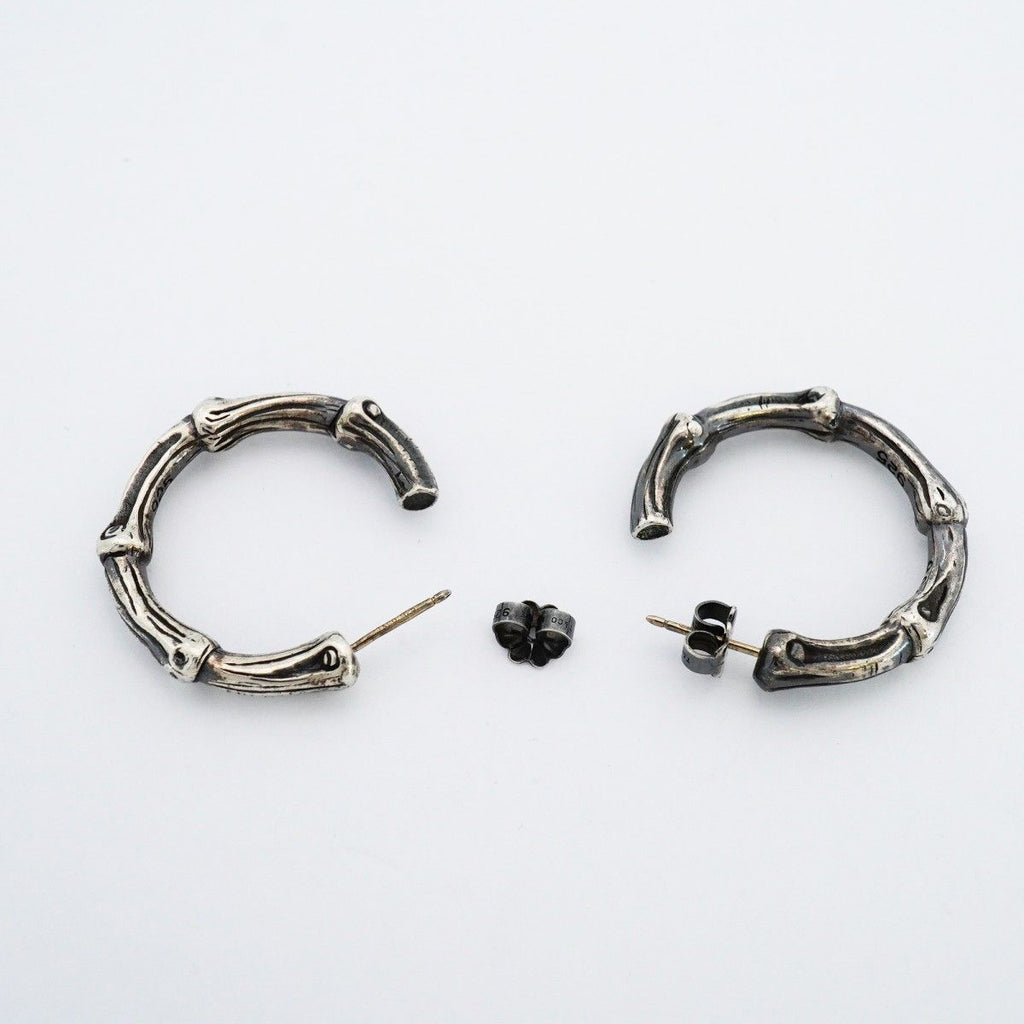 Tiffany & Co Earrings Bamboo Hoop Silver — view 3
