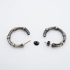 Tiffany & Co Earrings Bamboo Hoop Silver — view 3