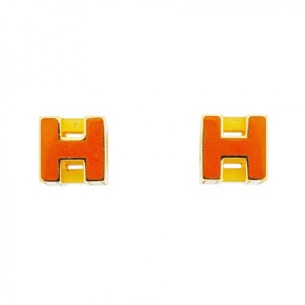 Hermes Earrings Cube Gold Plated Oren Gilet Dice