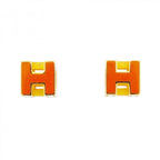 Hermes Earrings Cube Gold Plated Oren Gilet Dice