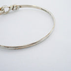 Tiffany & Co Bangle Hook Eye 18k Yellow Gold 925 Sterling Silver Bracelet — view 7