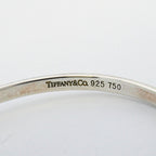 Tiffany & Co Bangle Hook Eye 18k Yellow Gold 925 Sterling Silver Bracelet — view 5