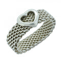 Tiffany & Co Ring Somerset Heart 925 Sterling Silver