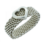 Tiffany & Co Ring Somerset Heart 925 Sterling Silver