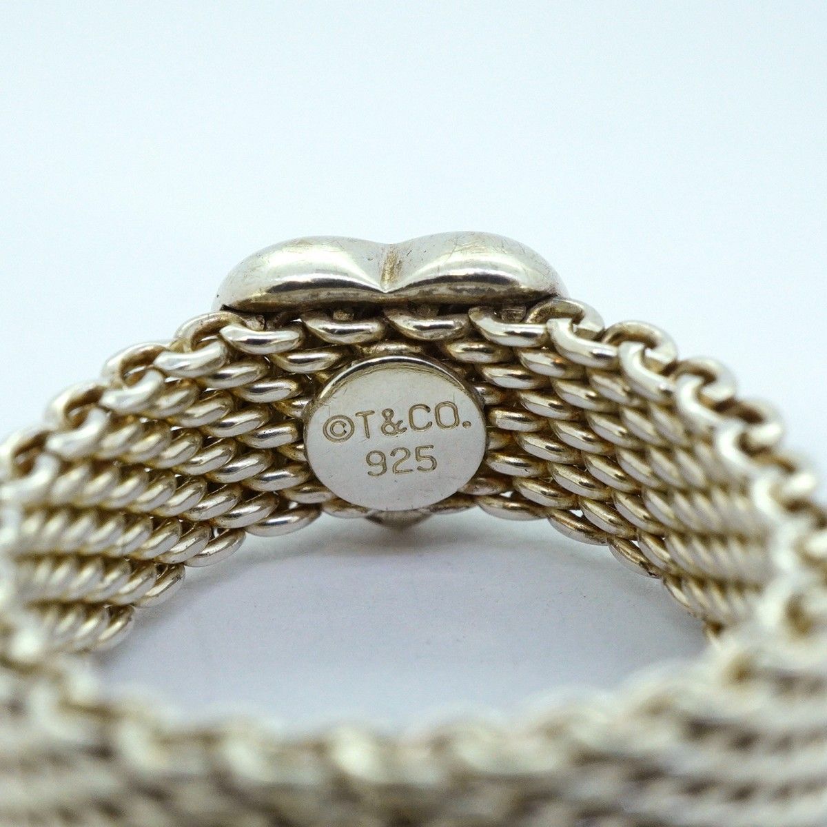 Tiffany & Co Ring Somerset Heart 925 Sterling Silver — view 4