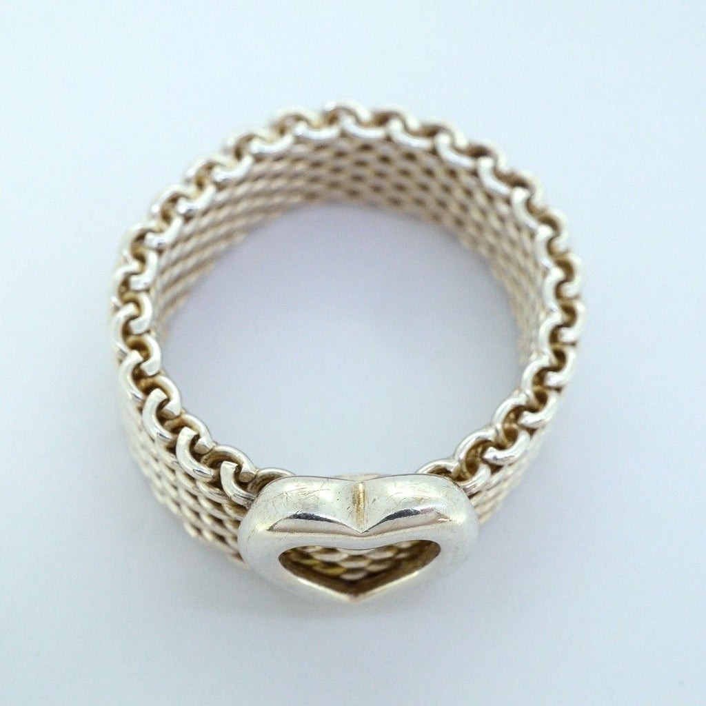 Tiffany & Co Ring Somerset Heart 925 Sterling Silver — view 3