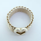 Tiffany & Co Ring Somerset Heart 925 Sterling Silver — view 3