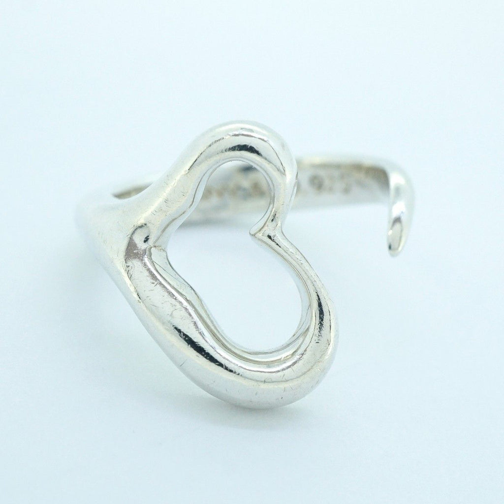 Tiffany & Co Ring Open Heart 925 Sterling Silver — view 3