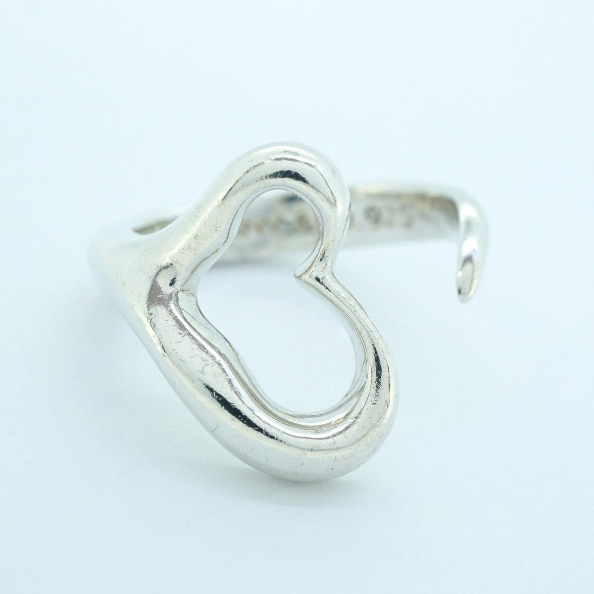 Tiffany & Co Ring Open Heart 925 Sterling Silver — view 3