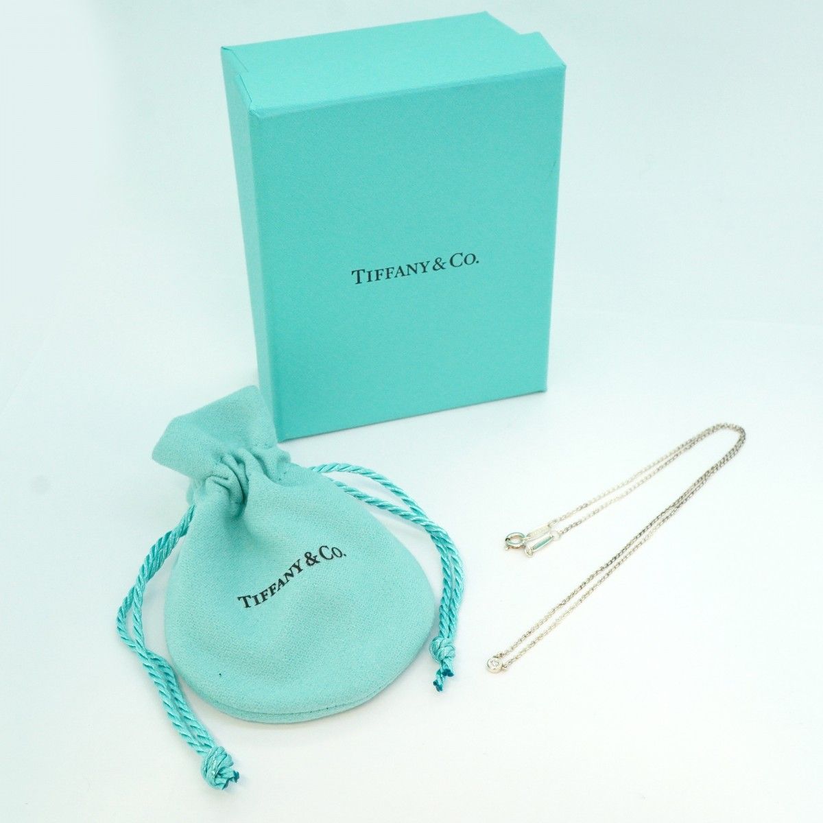Tiffany & Co Necklace by the Yard 925 Sterling Silver Diamond — view 7