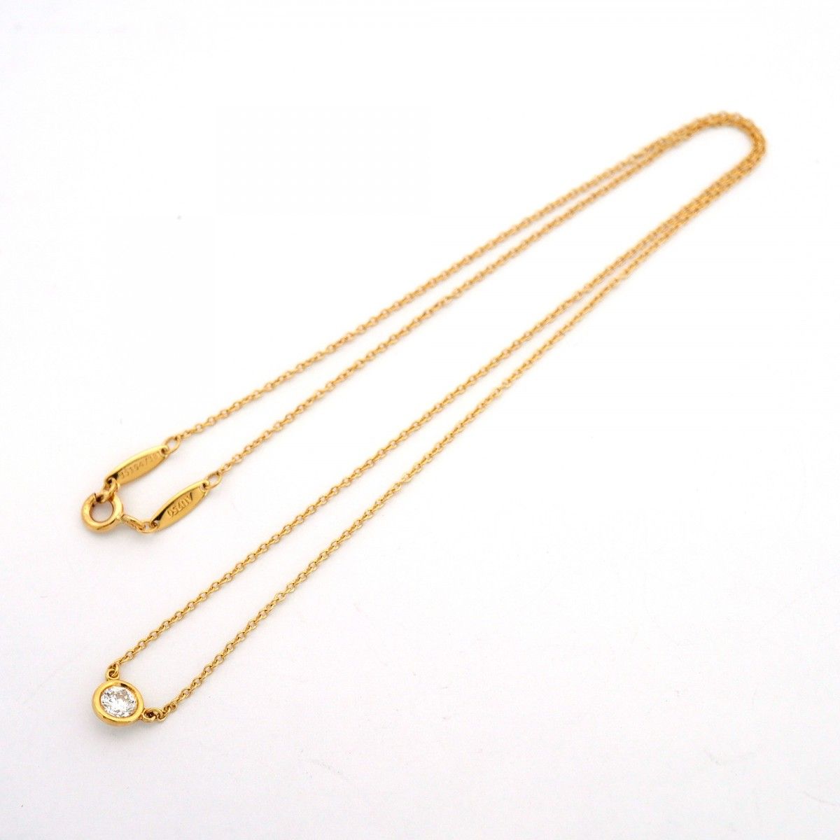 Tiffany & Co Necklace by the Yard 18k Yellow Gold Diamond — view 3