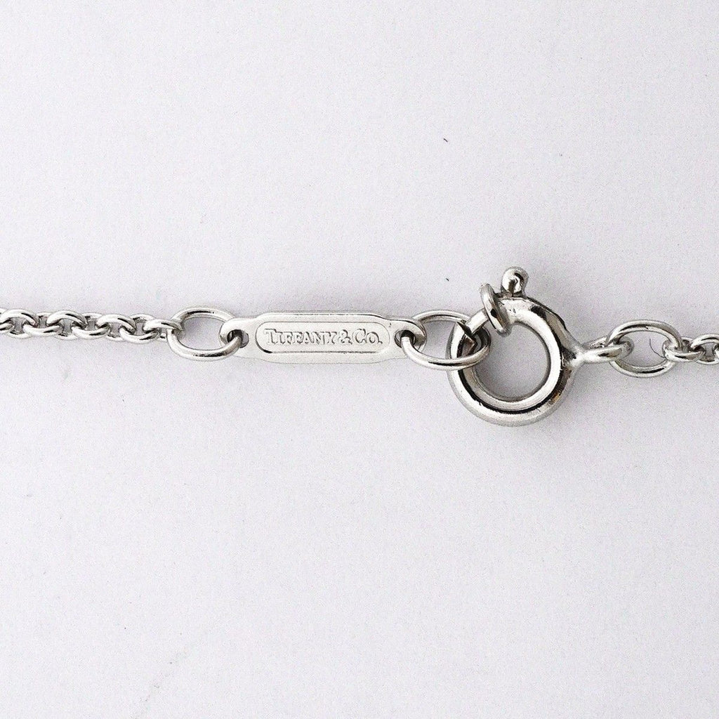 Tiffany & Co Necklace Double Bar 18k White Gold Diamond — view 4