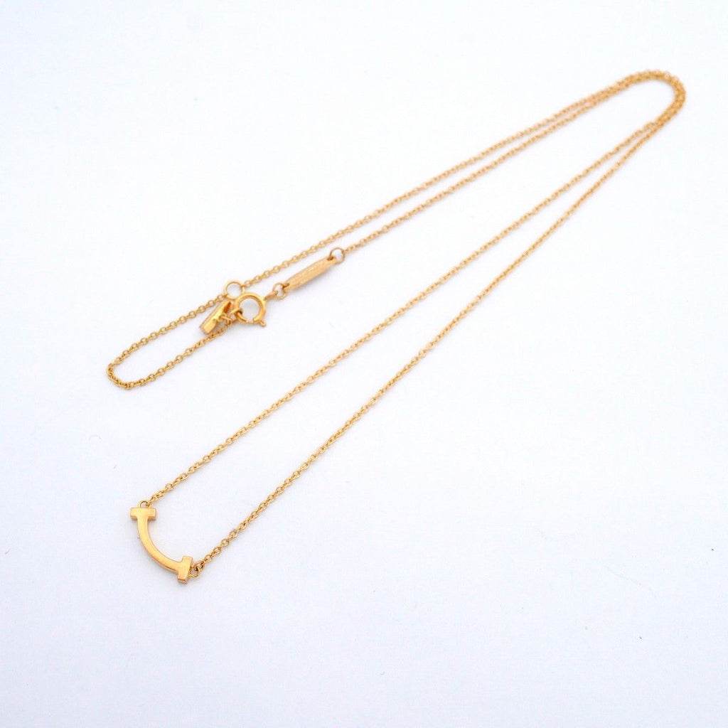 Tiffany & Co Necklace T Smile Mini 18k Yellow Gold — view 3