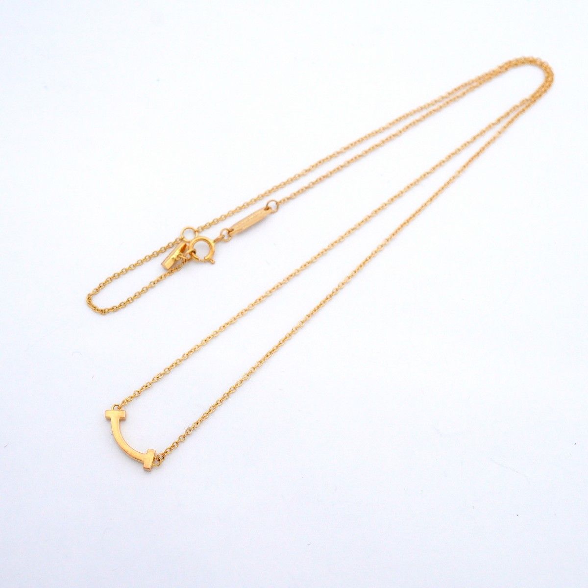 Tiffany & Co Necklace T Smile Mini 18k Yellow Gold — view 3