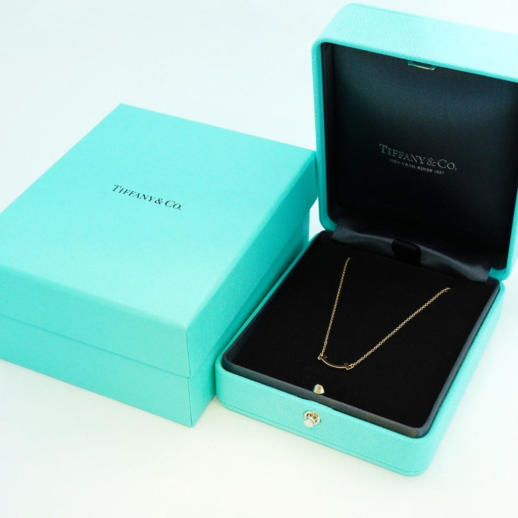 Tiffany & Co Necklace T Smile Mini 18k Yellow Gold — view 7