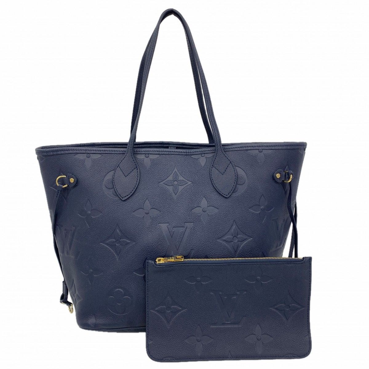 Louis Vuitton Tote Monogram Empreinte Neverfull Navy