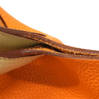 Hermes Handbag Picotin Kazak Taurillon Clemence Orange Parchemin Silver — view 8