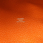 Hermes Handbag Picotin Kazak Taurillon Clemence Orange Parchemin Silver — view 5