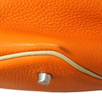 Hermes Handbag Picotin Kazak Taurillon Clemence Orange Parchemin Silver — view 6