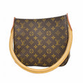 Louis Vuitton Shoulder Bag Monogram Looping Brown