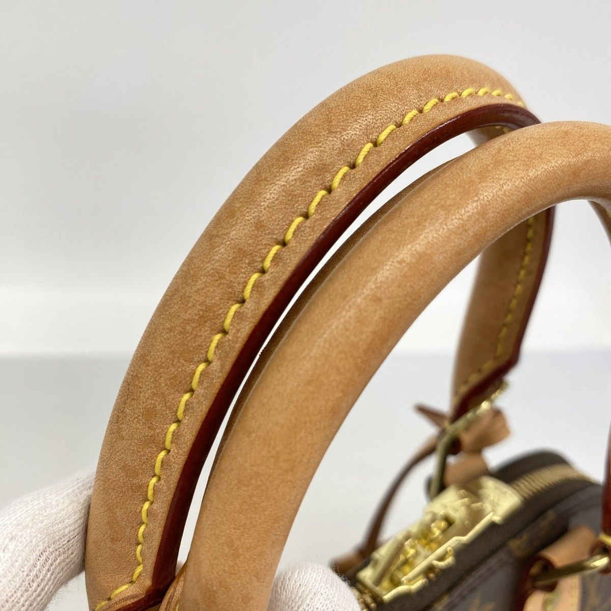Louis Vuitton Handbag Monogram Alma BB Brown 2-Way — view 8