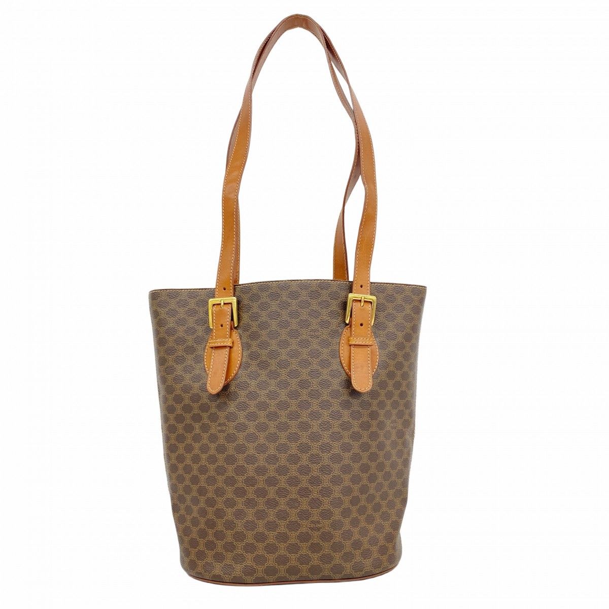 Celine Tote Macadam Brown Gold