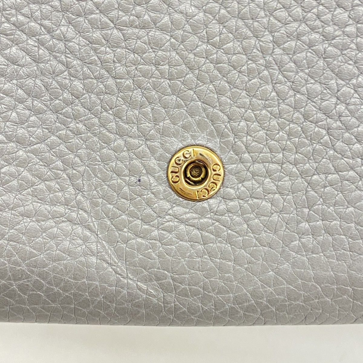 Gucci Wallet GG Marmont Leather Gray Gold — view 4