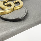 Gucci Wallet GG Marmont Leather Gray Gold — view 7