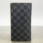 Louis Vuitton Wallet Damier Graphite Portefeuille Brazza Gray Black Tope — view 8
