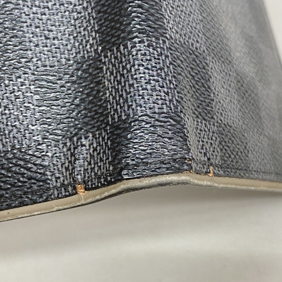 Louis Vuitton Wallet Damier Graphite Portefeuille Brazza Gray Black Tope — view 5
