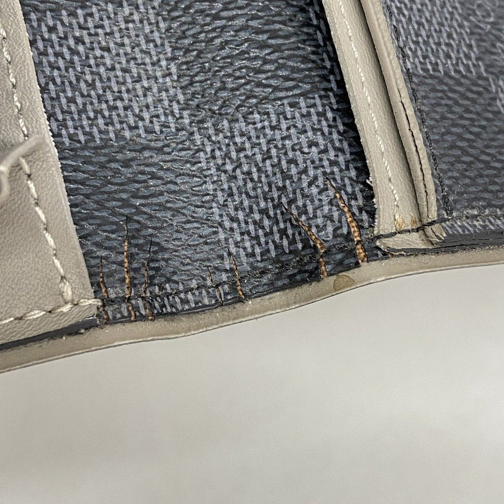 Louis Vuitton Wallet Damier Graphite Portefeuille Brazza Gray Black Tope — view 6
