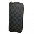 Louis Vuitton Wallet Damier Graphite Zippy Vertical Gray Black Vintage