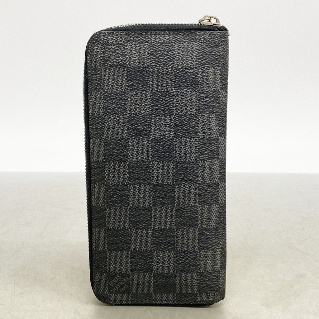 Louis Vuitton Wallet Damier Graphite Zippy Vertical Gray Black Vintage — view 8