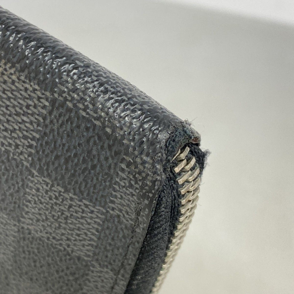 Louis Vuitton Wallet Damier Graphite Zippy Vertical Gray Black Vintage — view 5