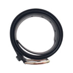 Prada 90 cm Black Silver Leather Belt — view 4