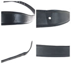 Prada 90 cm Black Silver Leather Belt — view 7