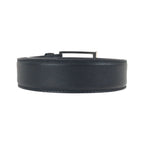 Prada 90 cm Black Silver Leather Belt — view 2