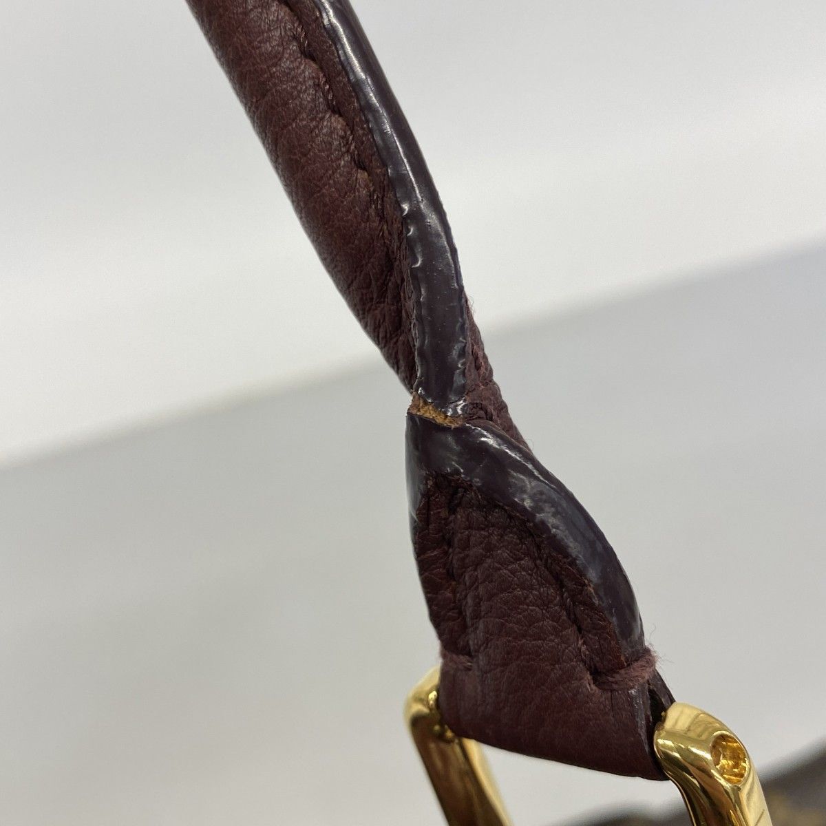 Louis Vuitton Shoulder Bag Monogram Olympe Bordeaux Brown — view 9