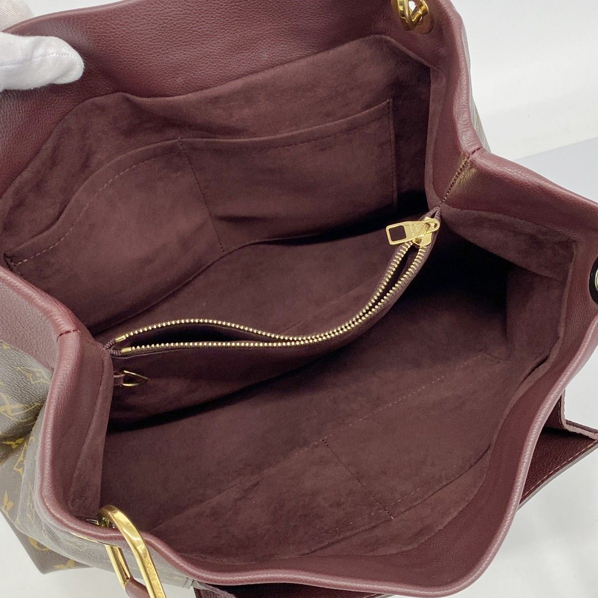 Louis Vuitton Shoulder Bag Monogram Olympe Bordeaux Brown — view 4