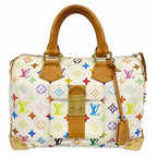 Louis Vuitton Handbag Monogram Multicolor Speedy 30 Blanc