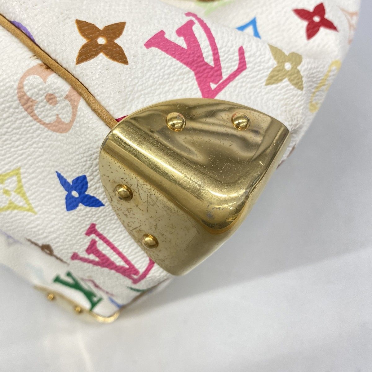 Louis Vuitton Handbag Monogram Multicolor Speedy 30 Blanc — view 6