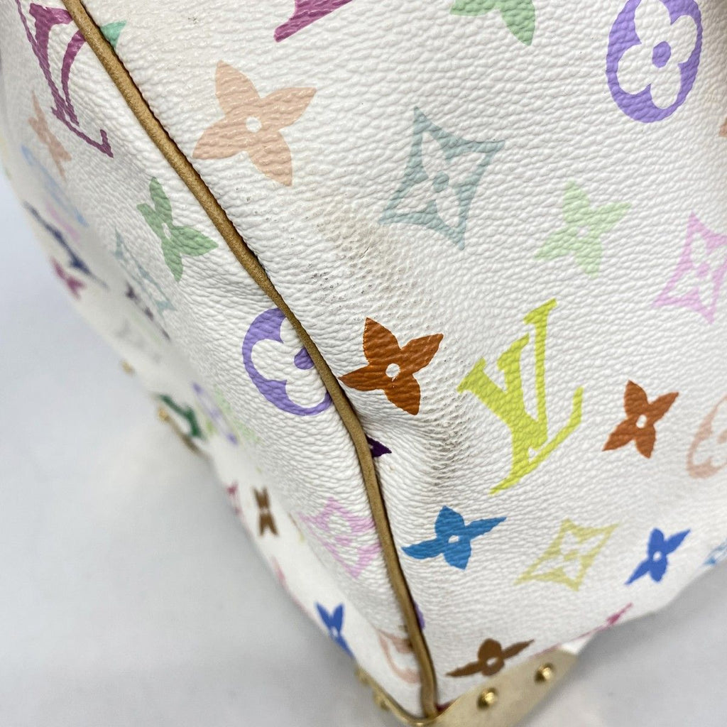 Louis Vuitton Handbag Monogram Multicolor Speedy 30 Blanc — view 7
