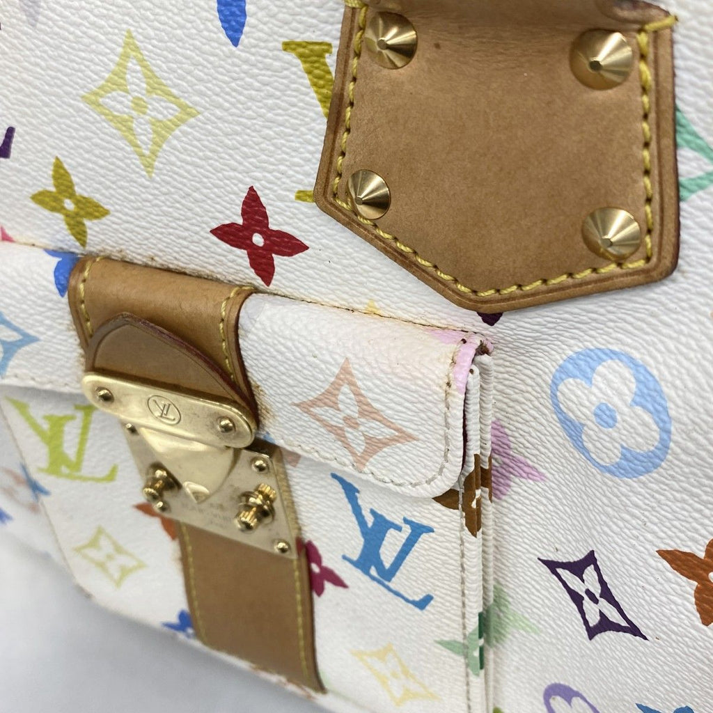 Louis Vuitton Handbag Monogram Multicolor Speedy 30 Blanc — view 9